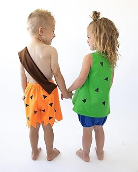 Caveman Pebbles Bam Bam Costume Outfit for Toddler Girls and Boys | Amazon (US)