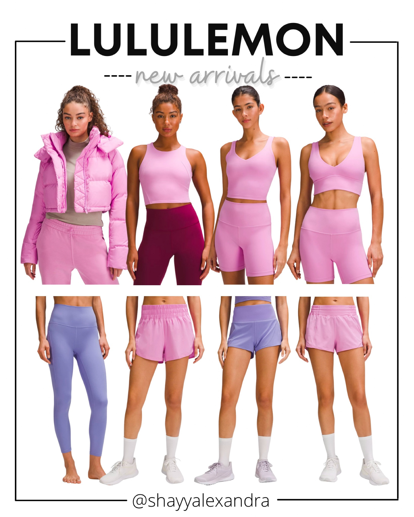 Love these Lululemon new releases in Dark Lavender and Dahlia Mauve!

Wunder Puff Cropped Jacket | Align Tank | Align Bra | V-Neck Bra | Wunder Train Tank | Lululemon Align Leggings | Hotty Hot | Speed Up

#LTKfitness