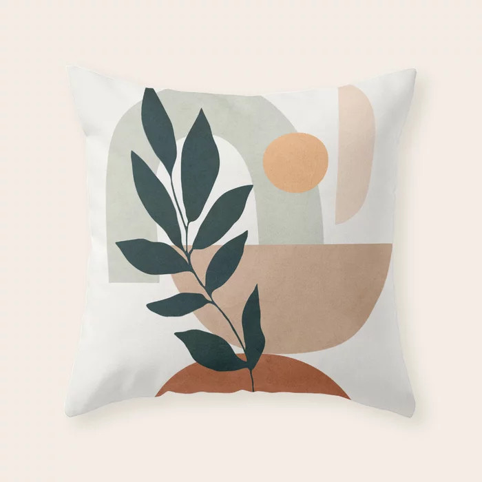 Soft Shapes IV Throw Pillow by cityart7 | Society6