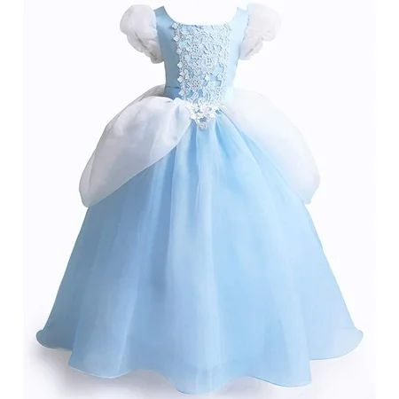 CQDY Girls Cinderella Costumes Halloween Princess Dress Up Fancy Birthday Party Ball Gown | Walmart (US)
