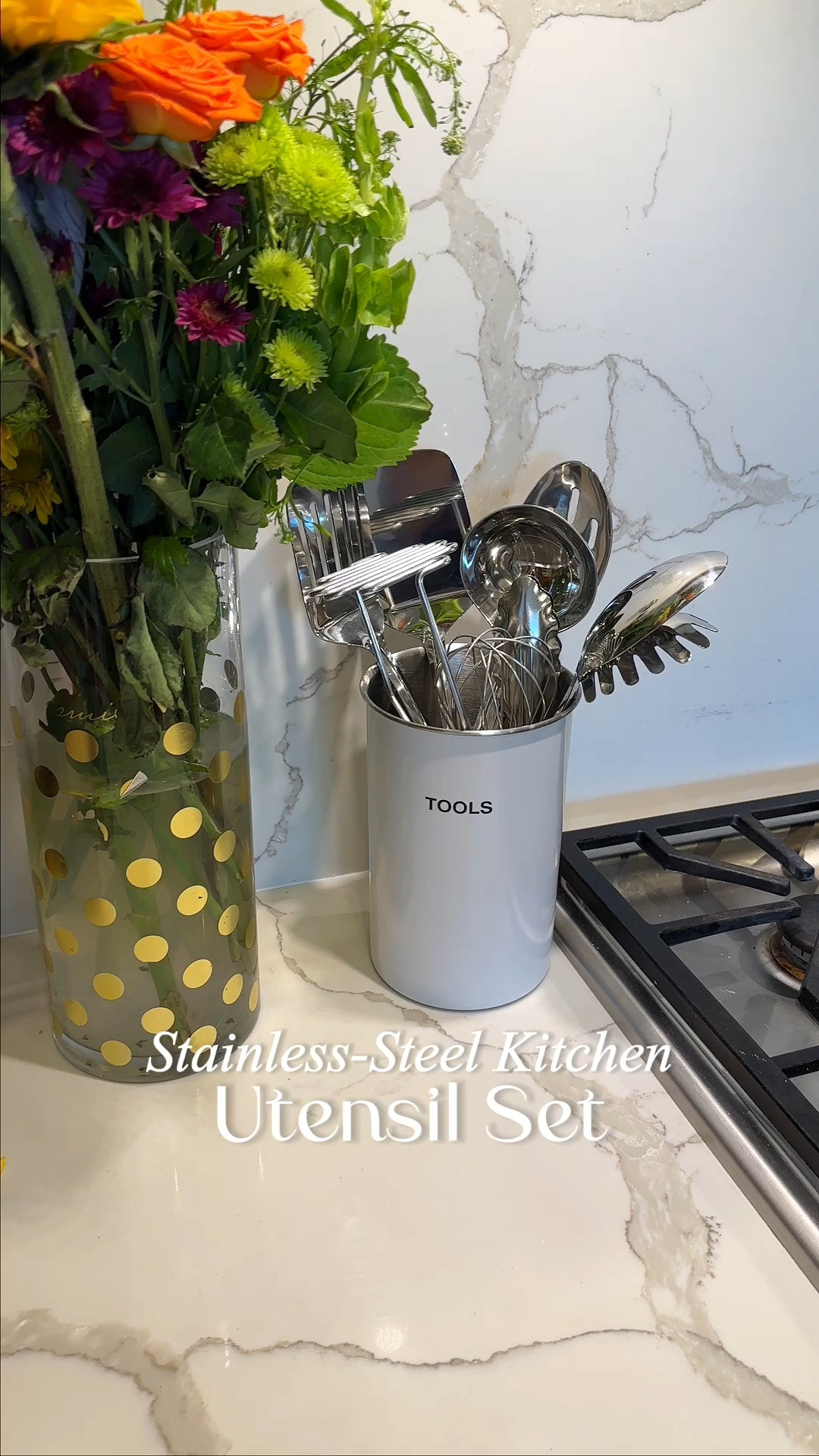 If you love a clean, modern kitchen look, this utensil set fits right in 🥄 This FineDine Stainless-Steel Kitchen Utensil Set is durable, sleek, and easy to clean, it makes everyday cooking feel more polished and put-together. Practical, minimal, and perfect for keeping countertops looking neat and cohesive. #LTKHome #LTKKitchen #LTKFinds #KitchenEssentials #CookwareSet #KitchenMustHaves #EverydayCooking #CookingTips #KitchenStyle #ModernHome 

#LTKfoodie #LTKHome
