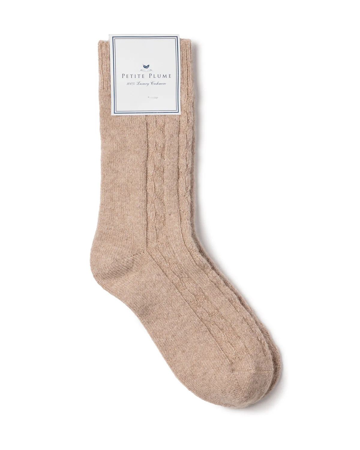 Women’s Cashmere Socks in Beige | Over The Moon