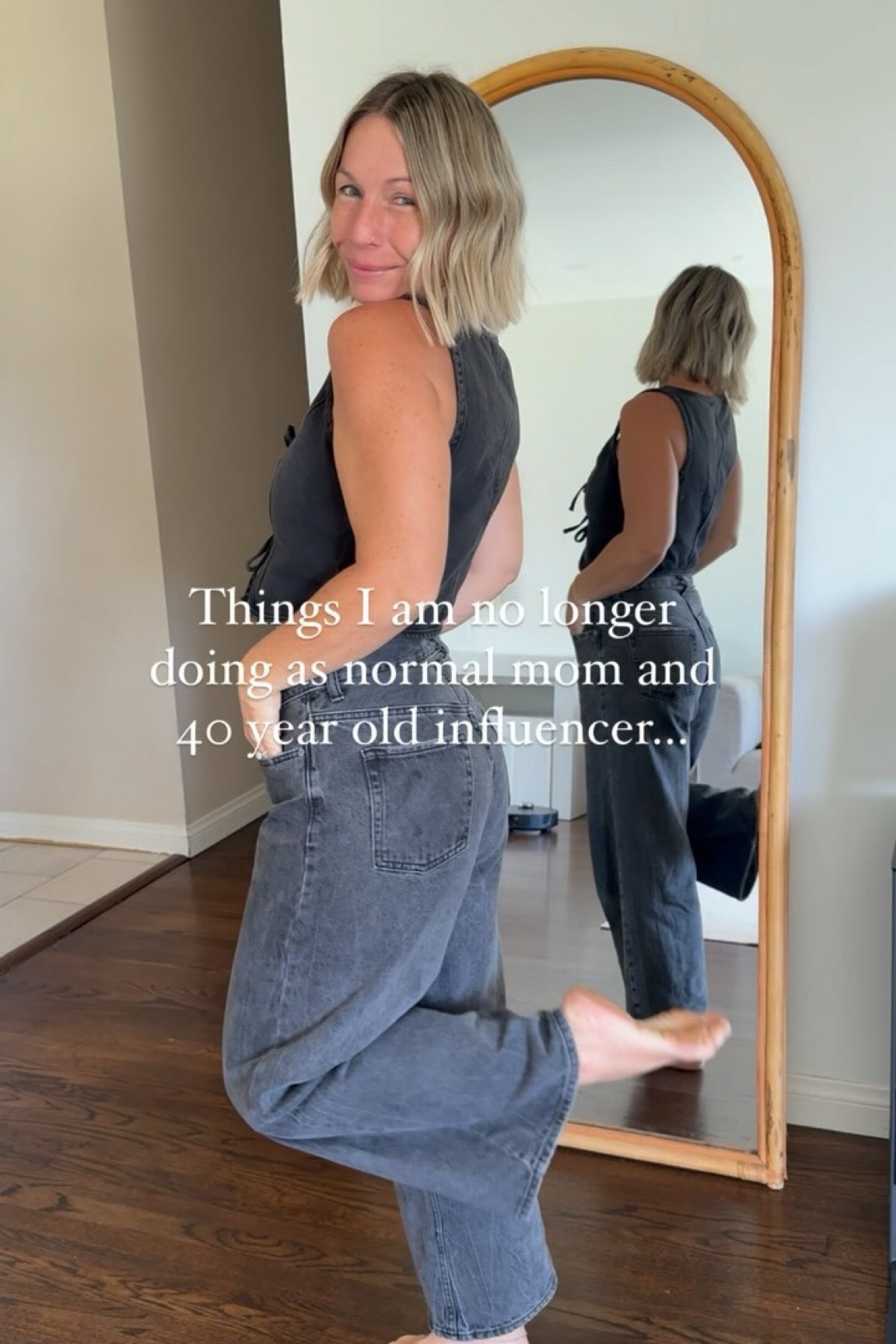 part 1:

 I will no longer be caring about having a “cohesive” feed. 

To piggy back on that, I won’t be using presets or filters on any of my videos or stories (haven’t in years and won’t be going back). 

I no longer am going to follow others because I feel obligated too or because I am afraid of my follower count dropping. 

I no longer will keep my mouth shut about my journey as a step parent and the truth behind all the harassment and stalking I go through. 

I will not be wearing sambas, no matter how cute they are on everyone else. Vans or barefoot for life over here.

I won’t be feeling guilty using automated chat to respond to comments for links, it’s time consuming and I’ve got a life to live outside of this space. Xo

So comment VEST for the link to this $25 denim vest that comes in two colors. 

Okay, time to go pick up my girl from her learning center 🫶🏼