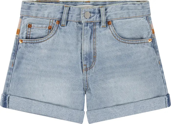 Levi's® Kids' Mini Mom Embroidered Denim Shorts | Nordstrom | Nordstrom