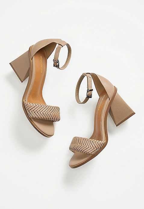 Raegan Woven Strap Heel | Maurices