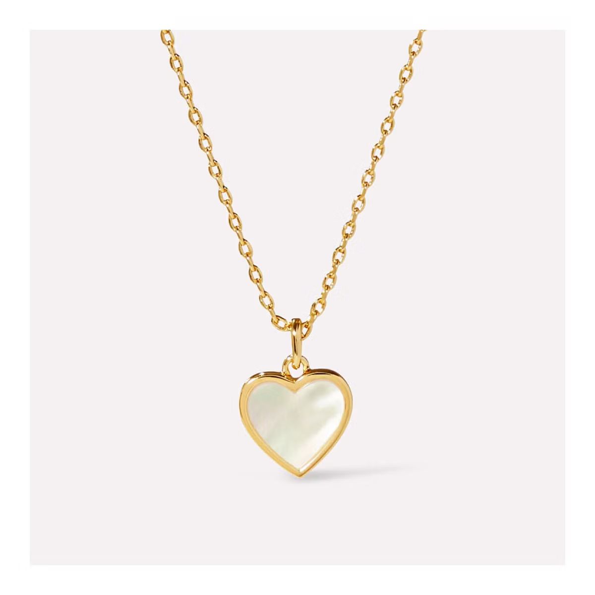 Ana Luisa - Gold Heart Necklace  - Laure Mother of Pearl | Target