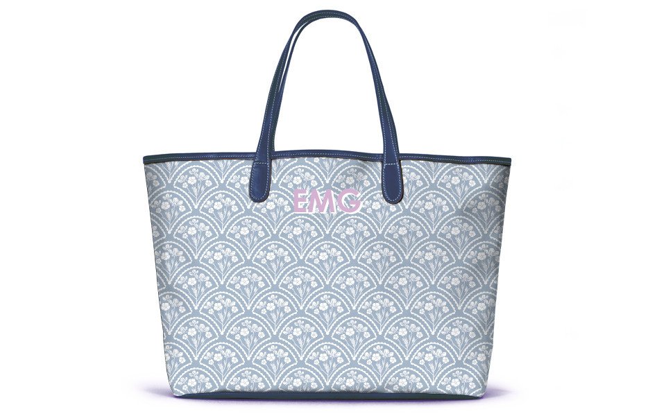 St. Anne Tote - Monogram Stripe | Barrington Gifts