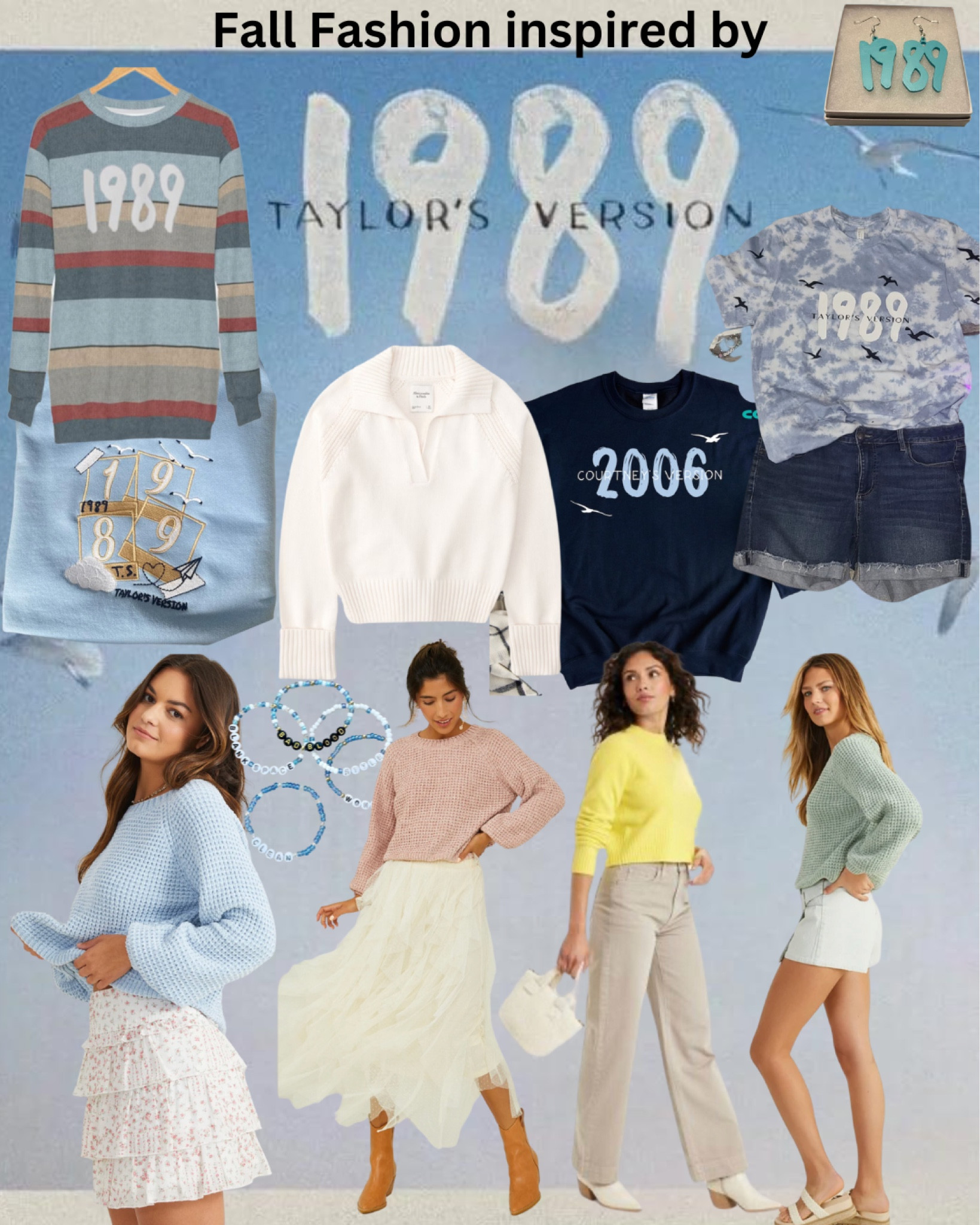 Taylor Swift 1989 Taylor’s Version TAYLOR Swift the eras tour outfit Inspo Taylor Swift Crewneck small business Taylor swift merch Swiftie 1989 vault beach vibes friendship bracelets fall fashion fall style viral sweater custom Taylor swift merch New York City beach vacation fall sweaters 

#LTKU #LTKSale #LTKsalealert