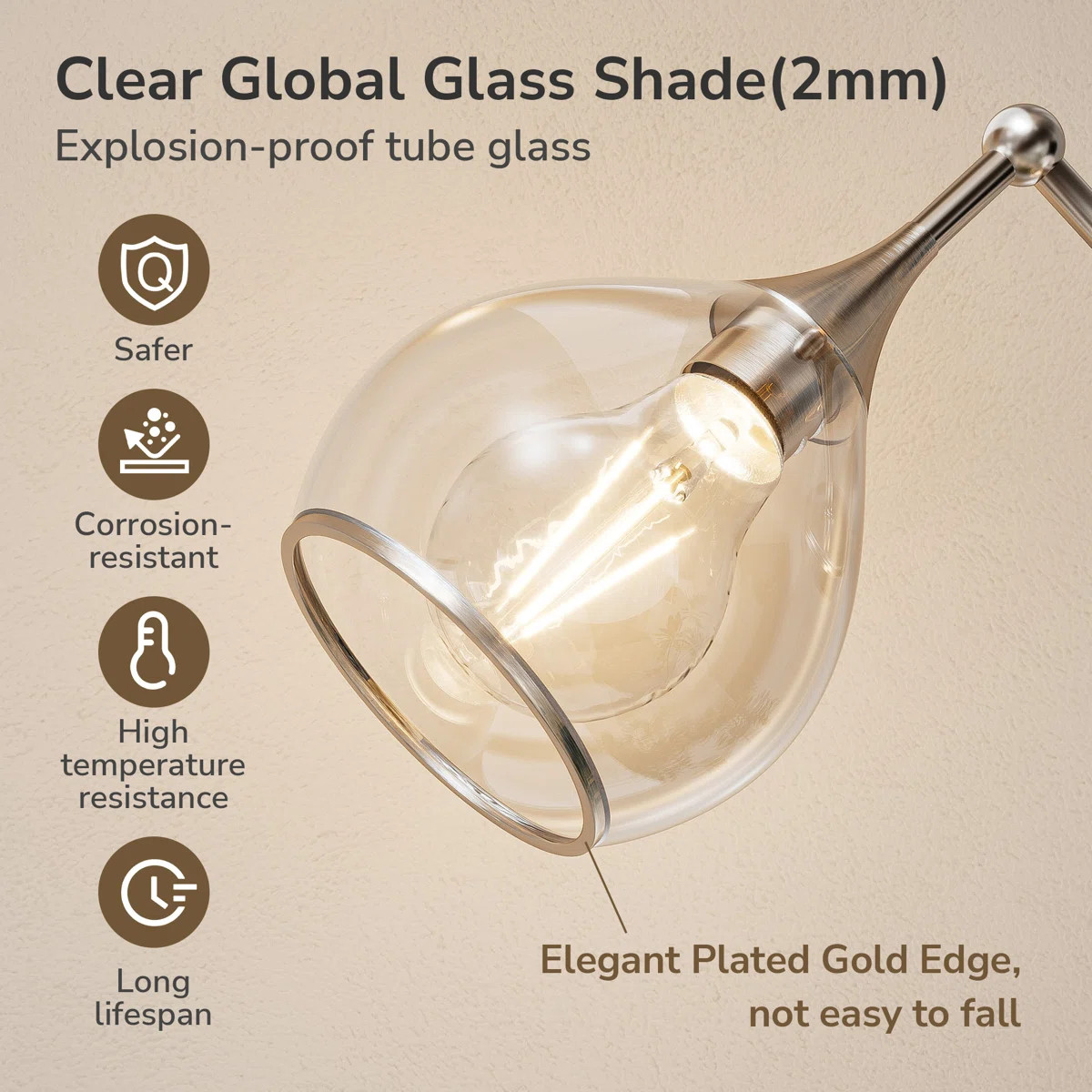 Dimmable Elegant Vanity Light Mirror Headlights, Metal Frame | Wayfair North America