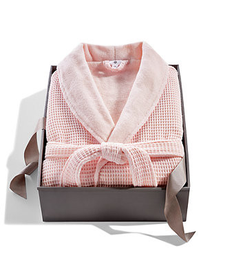 Hotel Collection Cotton Boxed Waffle Textured Bath Robe, Exclusively at Macy’s - Macy's | Macy's