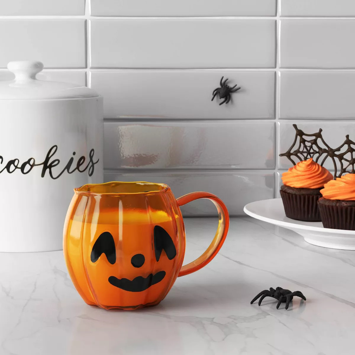 13.5 fl oz Glass Figural pumpkin Mug - Hyde and EEK! Boutique™ | Target