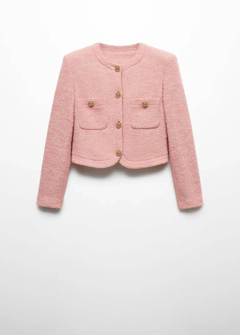 Knitted buttoned jacket | MANGO (UK)
