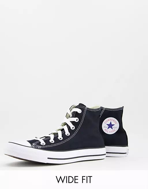Converse Chuck Taylor All Star Hi WF canvas sneakers in black | ASOS (Global)
