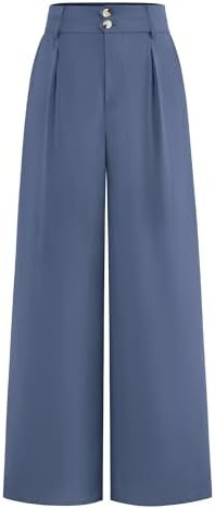 BTFBM Wide Leg Dress Pants Palazzo Pants | Amazon (US)