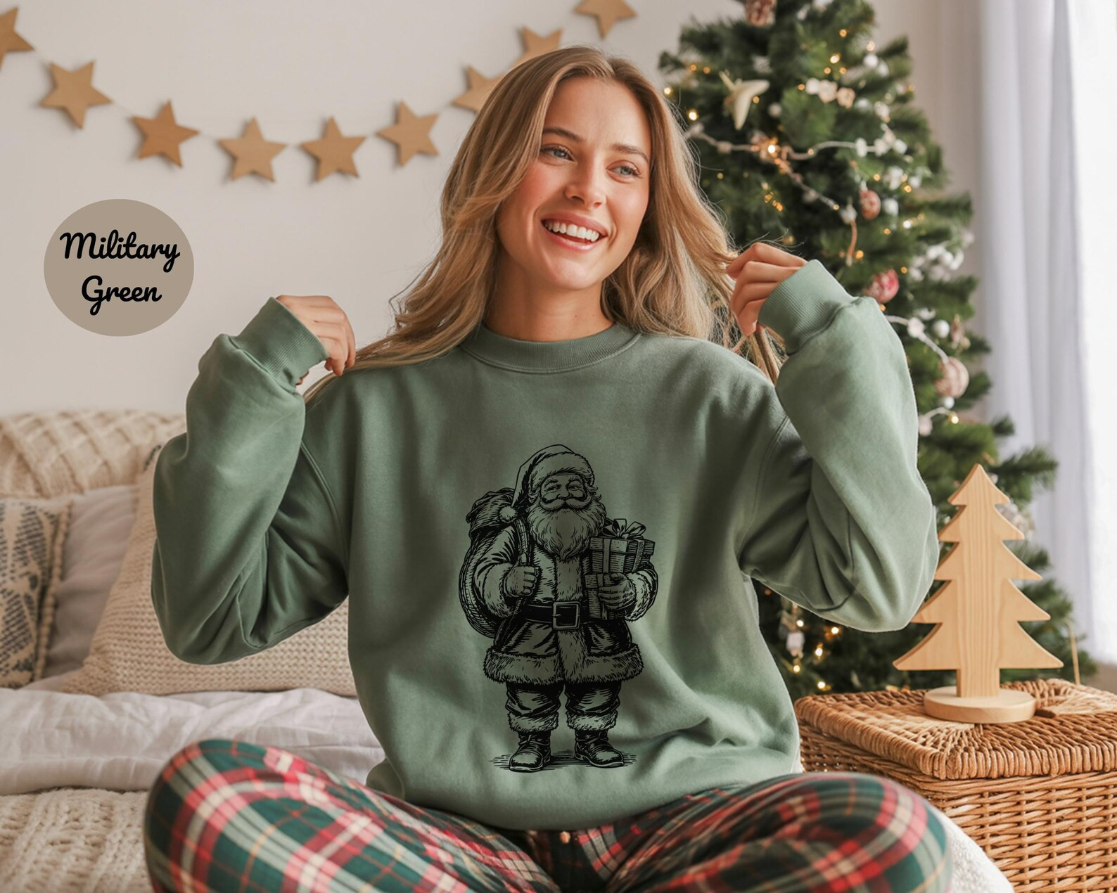 Vintage Santa Claus Sketch Sweatshirt | Retro Christmas Sweatshirt Design, Christmas Gift - Etsy | Etsy (US)