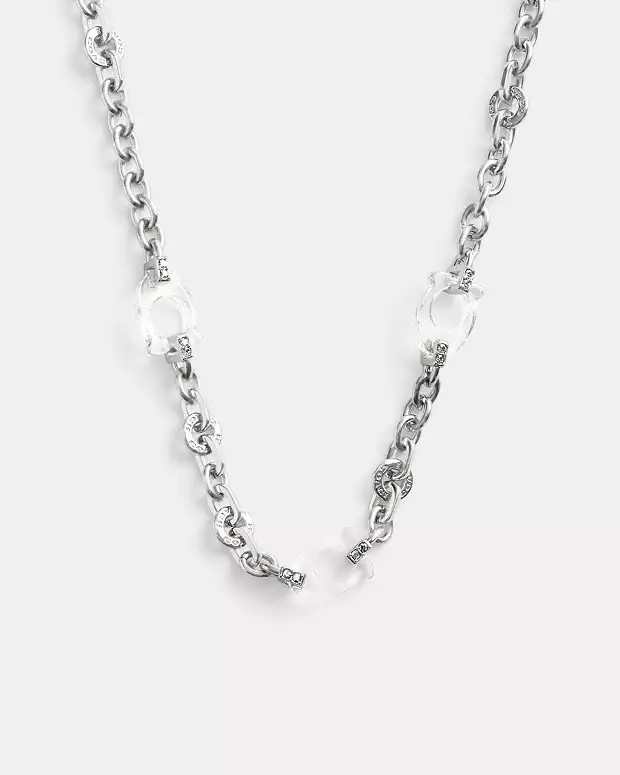 Signature Lucite Link Necklace | Coach Outlet US