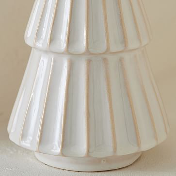 Carved Ceramic Christmas Trees | West Elm (US)