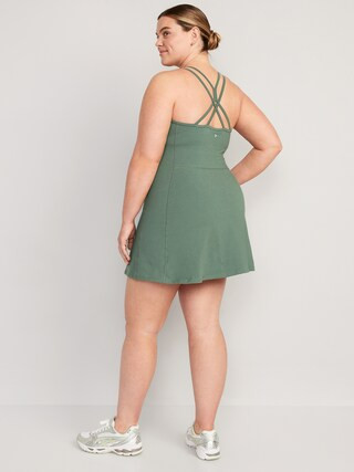 PowerChill Sleeveless Strappy Shelf-Bra Dress for Women | Old Navy (US)