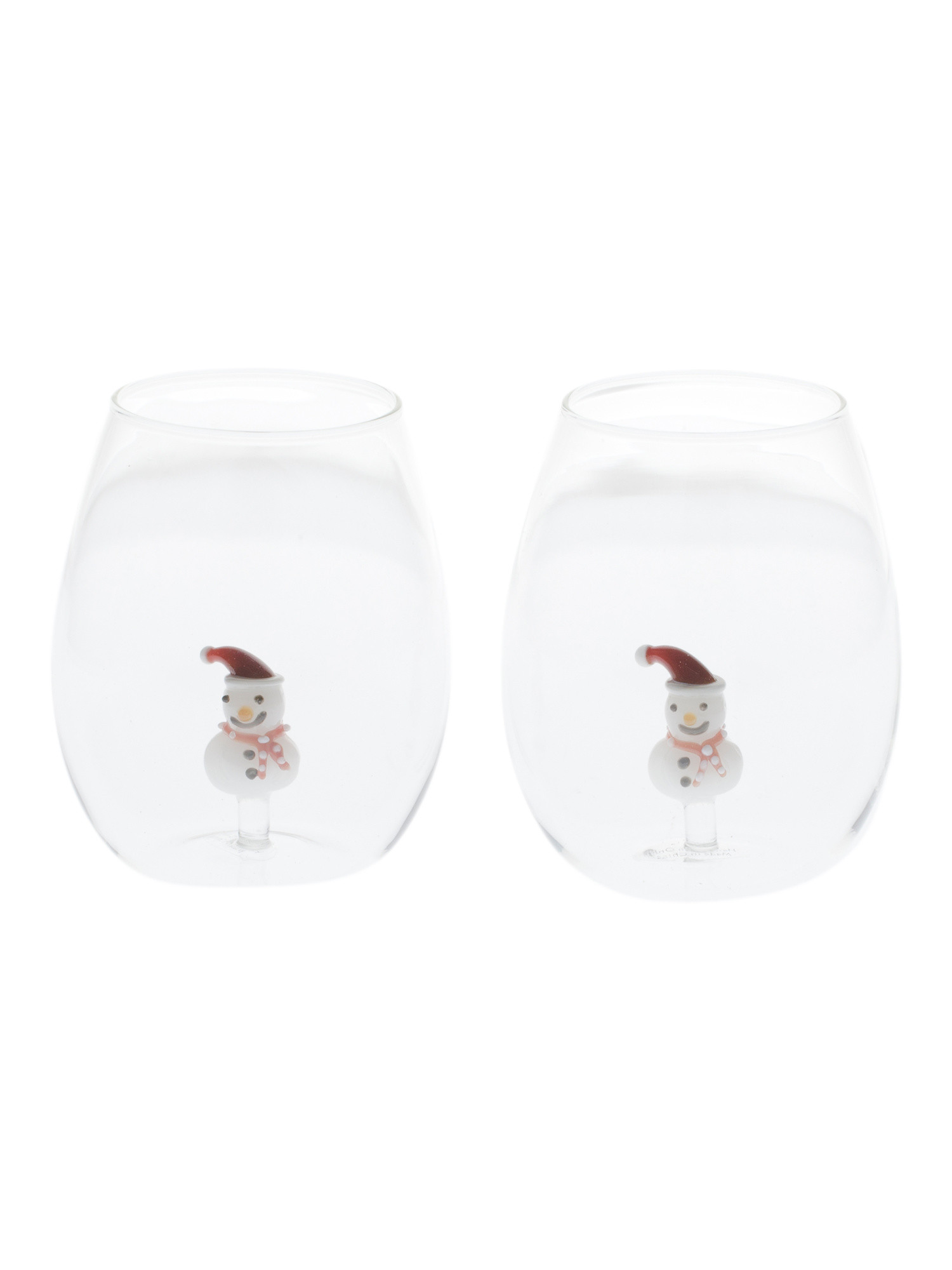2pk Figural Snowman Stemless Glasses | Drinkware | Marshalls | Marshalls