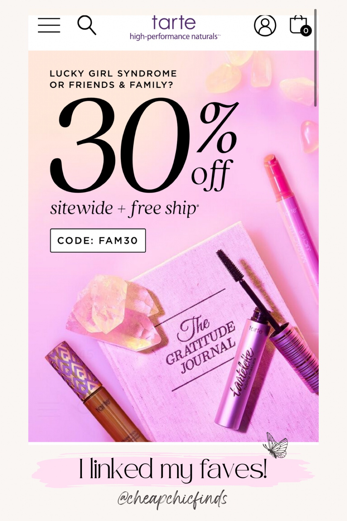 Tarte make up sale!! My fave makeup products! 

#LTKbeauty #LTKsalealert #LTKunder50