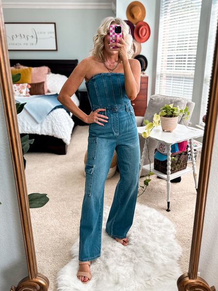 Look for less for the Abercrombie jumpsuit --Denim cargo jumpsuit at Target on sale only $30
Comes in other colors and fits tts
Wearing a small 


#LTKfindsunder50 #LTKsalealert #LTKstyletip