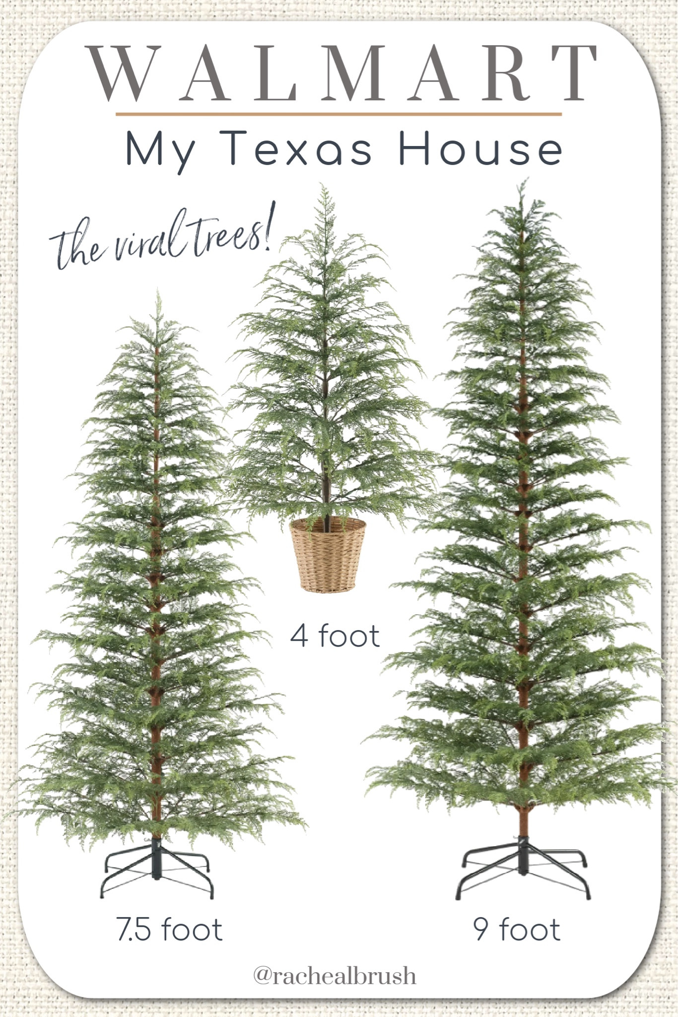 The viral Christmas trees from My Texas House are popular for good reason! Real feel branches are pre-lit with LED twinkle lights. Cypress artificial Christmas tree. 
If out of stock, keep checking back or check your local store. 

Viral tree / Christmas tree / My Texas House / Twinkle lights / Walmart Christmas / Real Feel tree / artificial tree

#LTKHome #LTKFamily #LTKSeasonal