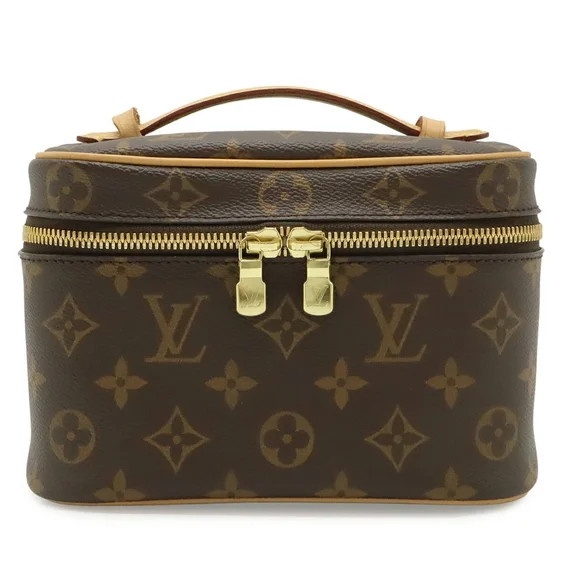 Pre-Owned LOUIS VUITTON Louis Vuitton Monogram Nice Mini Handbag Pouch Makeup Box Travel Multi... | Walmart (US)