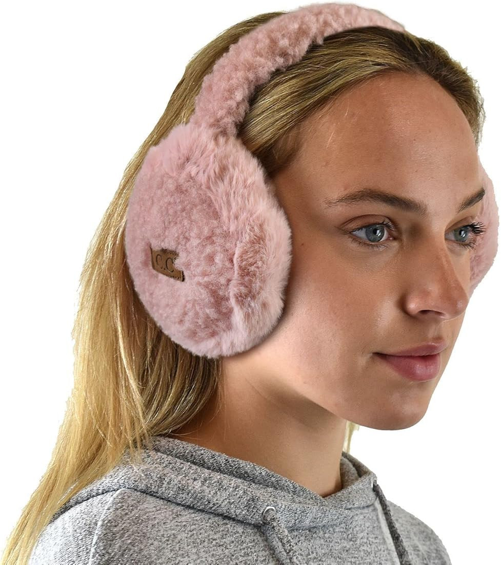 C.C Soft Winter Warm Adjustable Headband Ear Warmer Earmuffs | Amazon (US)