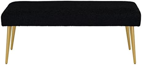 Ball & Cast Upholstered Bench, 44"W, Black - Taper Leg | Amazon (US)