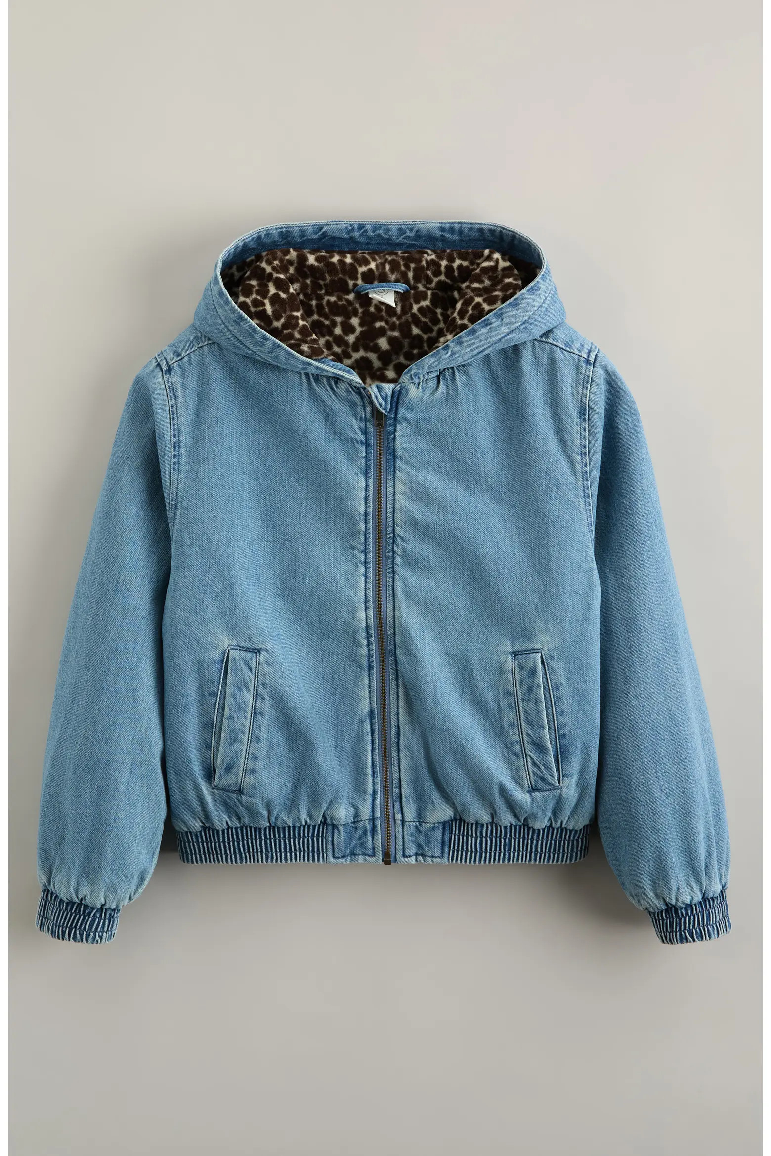 Kids' Fleece Lined Hooded Denim Jacket (Women) | Nordstrom | Nordstrom