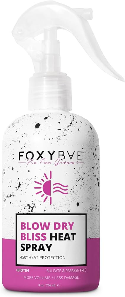 FoxyBae Heat Protectant Spray - Heat Protection Spray for Hair - Thermal Protection for Hair up t... | Amazon (US)