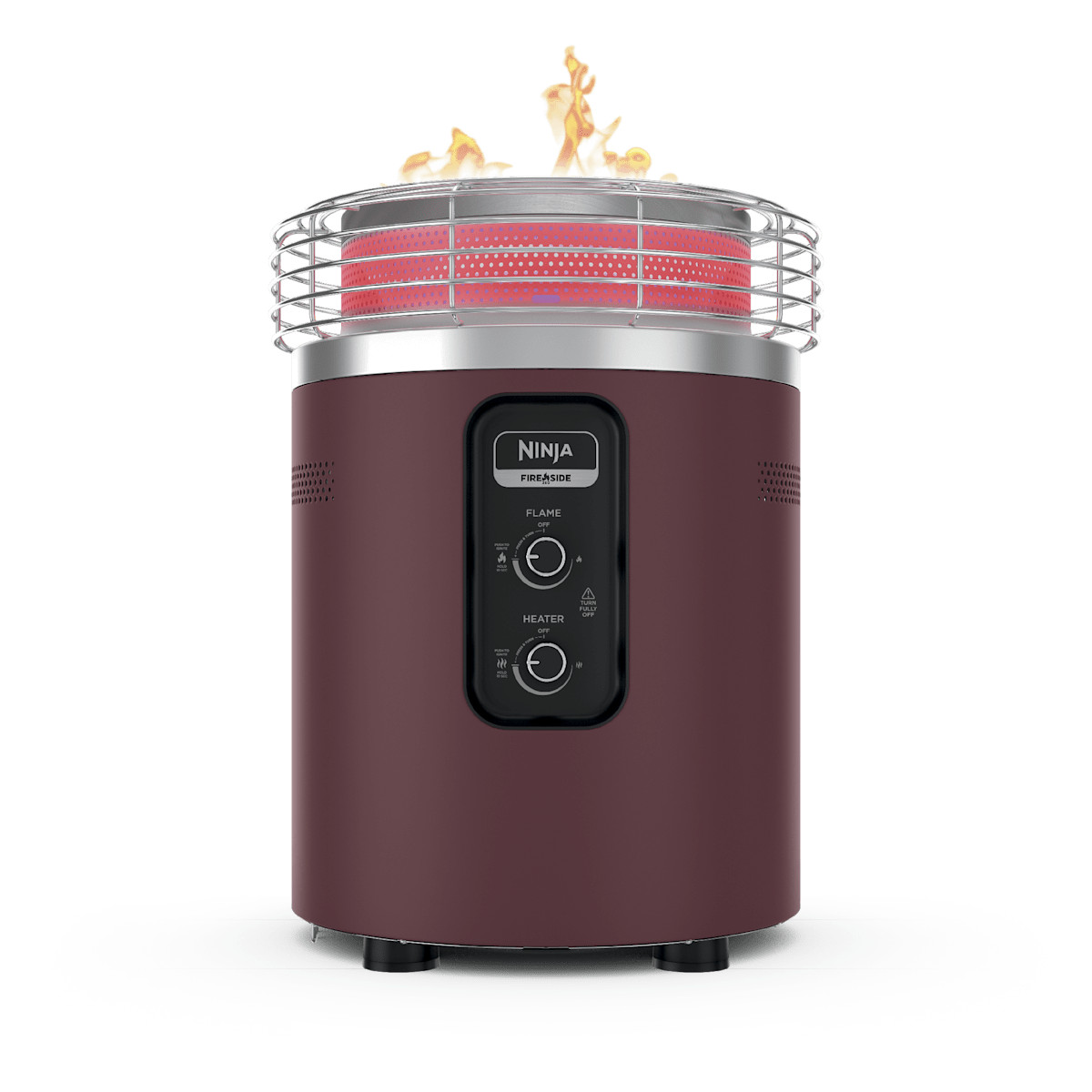 Ninja Fireside360 Fire Pit and Outdoor Heater in Maroon in Future Maroon | OF101RD | SharkNinja | SharkNinja