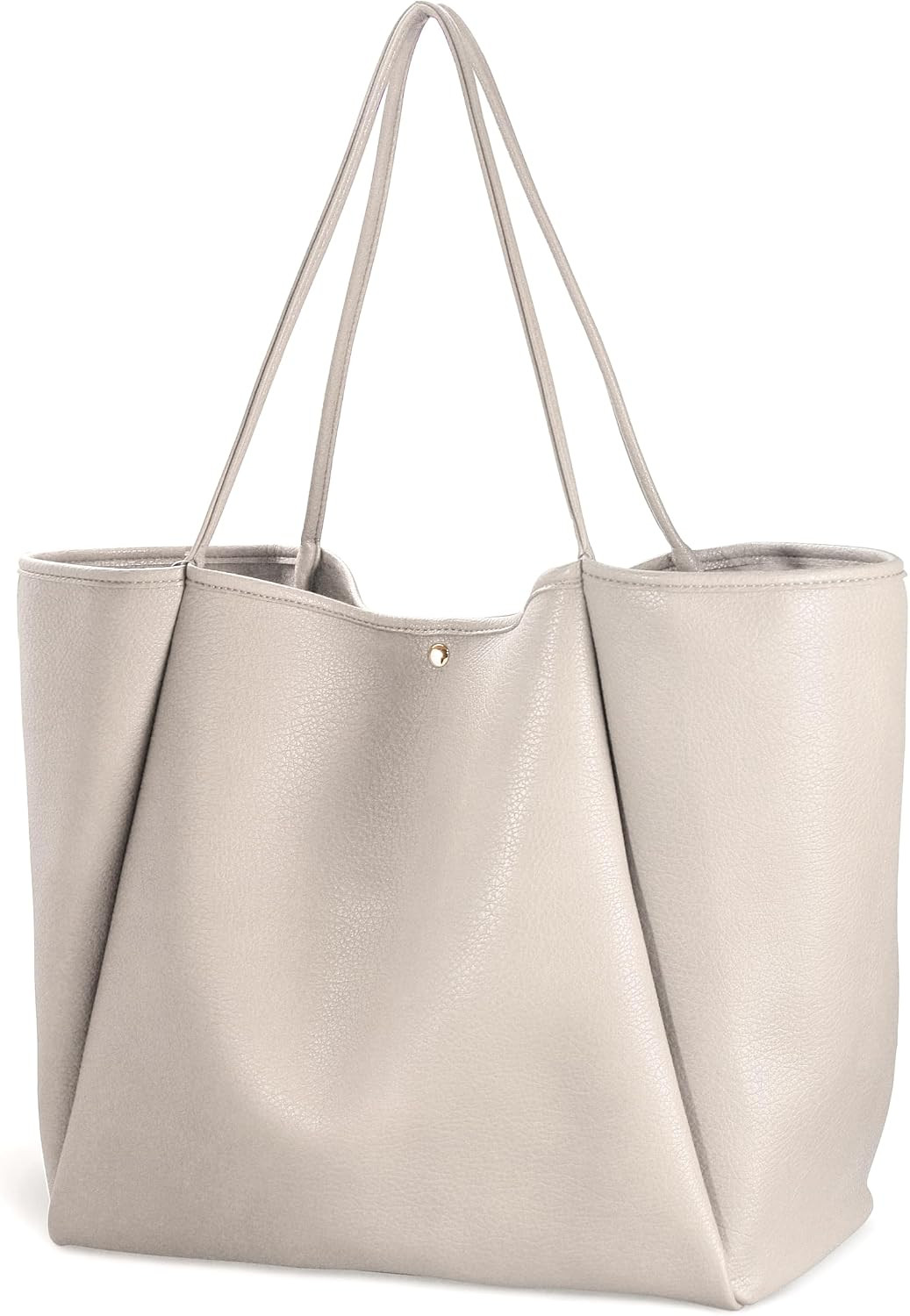 Oversize Pu Leather Tote Women Weekender Bag Shopper Handbag Travel Purse | Amazon (US)