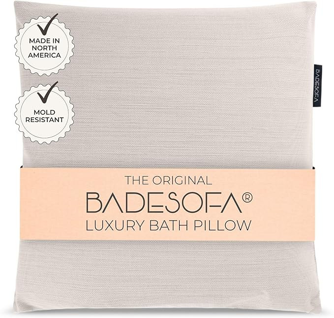 BADESOFA® Luxury Bath Pillow M - Lusciously Soft & Comfortable Tub Pillow for Bathtub - Washable... | Amazon (US)