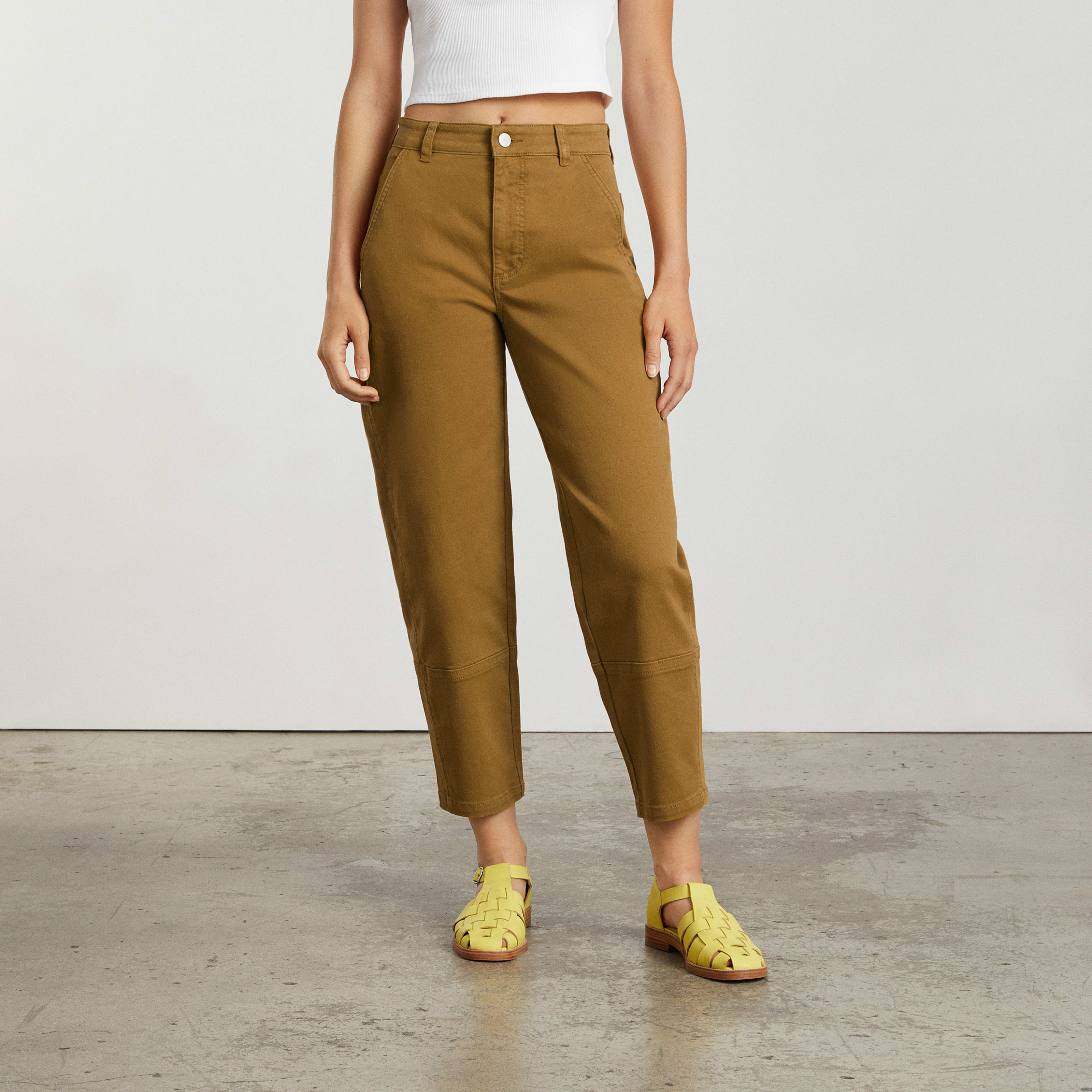 Women's Utility Barrel Pant by Everlane in Golden Brown, Size 0 | Everlane