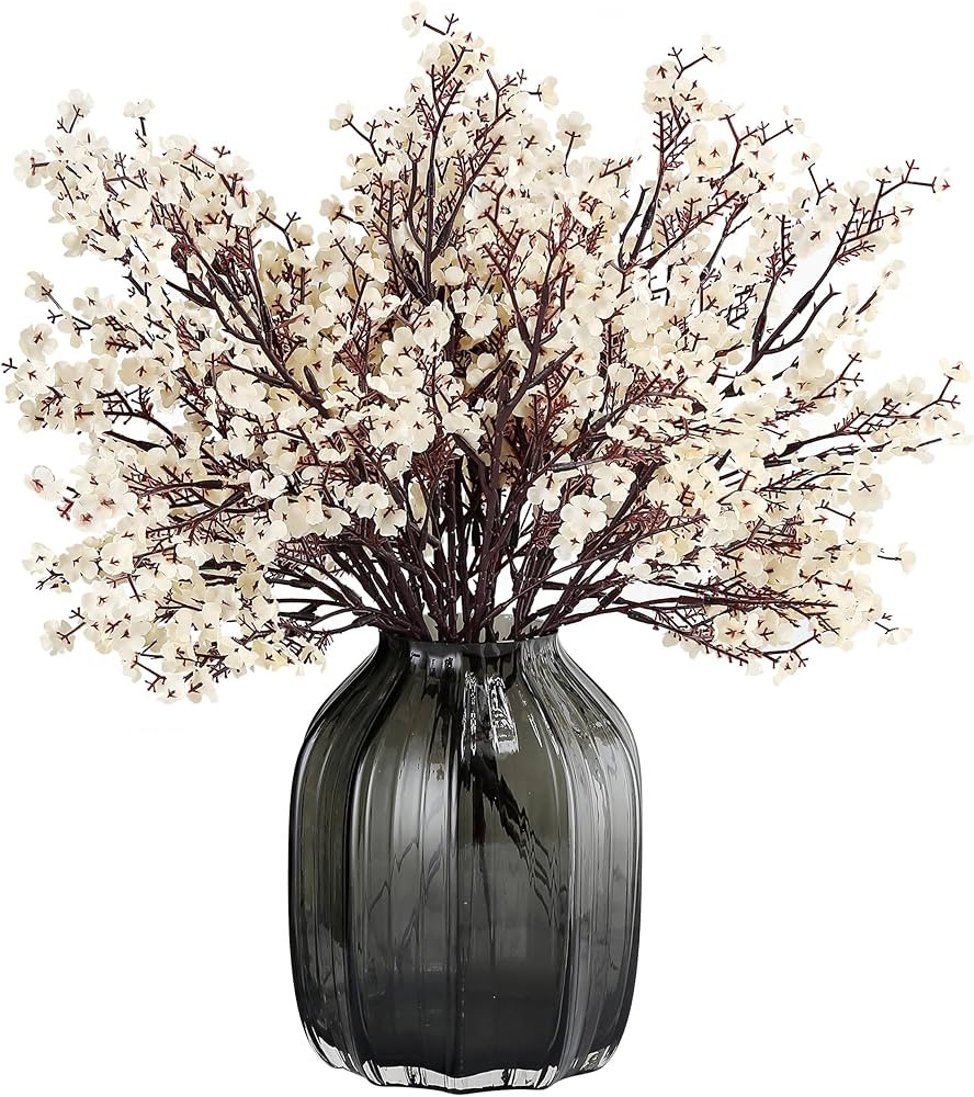 JAKY-Global Babys Breath Fabric Cloth Artificial Flowers 6 Bundle European Fake Silk Plants Decor... | Amazon (US)