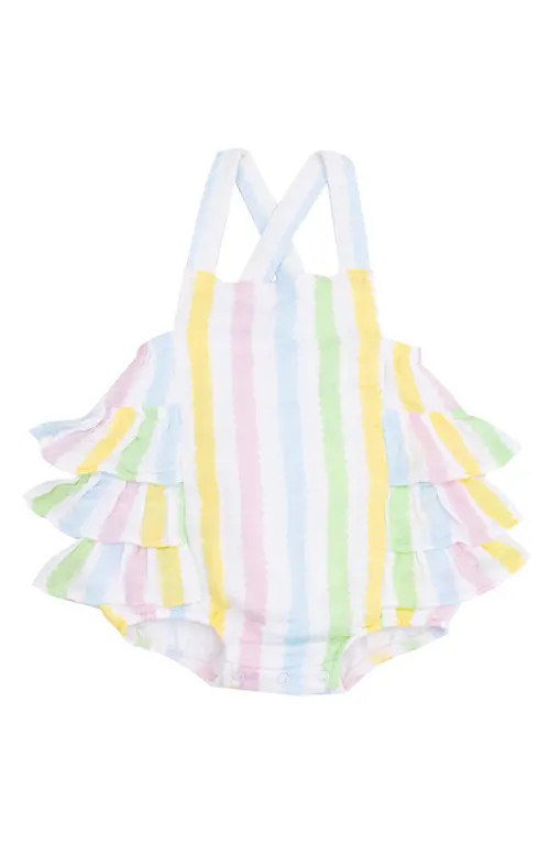 Angel Dear Ribbon Ruffle Bodysuit in Ric Rac Stripe at Nordstrom, Size 24M | Nordstrom