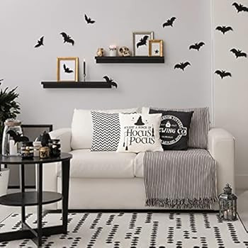 Halloween Decor Pillow Covers 18x18 Set of 4 Halloween Decorations Hocus Pocus Farmhouse Saying O... | Amazon (US)