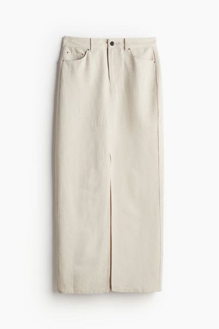 Linen blend midi skirt

#LTKSeasonal #LTKfindsunder50 #LTKstyletip