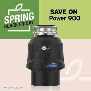 Power 900, 3/4 HP Garbage Disposal, Power Series EZ Connect Continuous Feed Food Waste Disposer | The Home Depot