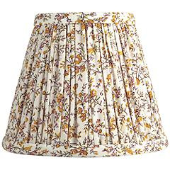 Springcrest Nelle Goldenrod Floral Pleated Clip-On Lamp Shade 3.5x6x5 | www.lampsplus.com | Lamps Plus