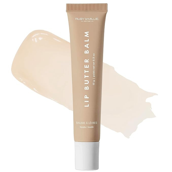 Ruby & Millie Tinted Lip Balm Vanilla - Hydrating Vanilla Lip Balm - Moisturizing Lip Butter Balm... | Amazon (US)