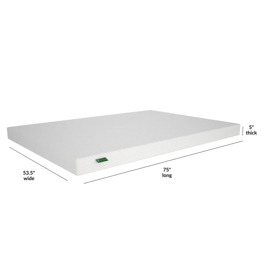 5 Inch Full Size Memory Foam Mattress with Breathable, Washable Cotton Cover | max & lily