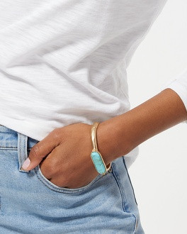 Turquoise Magnetic Hinge Bracelet | Chico's