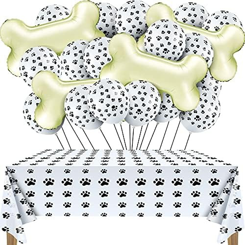 45 Pieces Dog Party Decorations Include 40 Pieces Paw Latex Balloons and 4 Pieces Bone Foil Ballo... | Amazon (US)