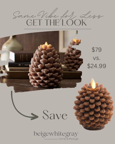 Get the designer look for less with this cute flameless candle dupe from TJ Maxx.  

#LTKhome #LTKSeasonal #LTKfindsunder50