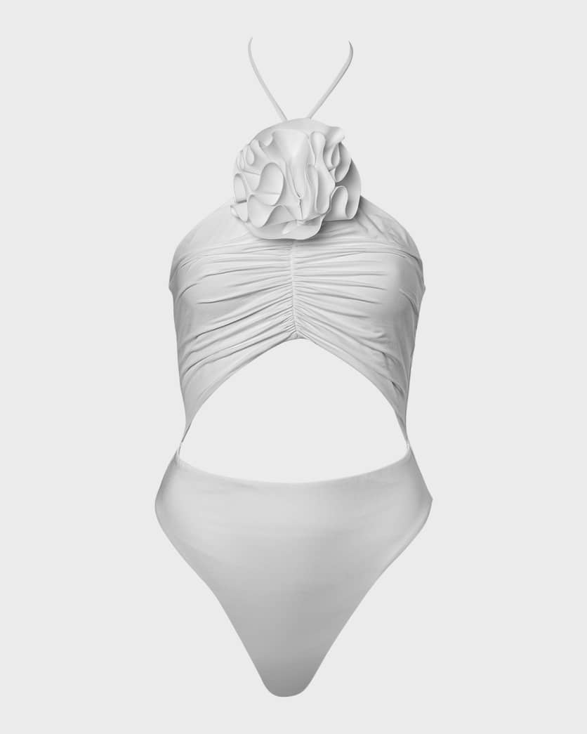 Mariluz Halter One-Piece Swimsuit | Neiman Marcus