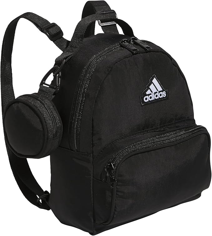 adidas Must Have Mini Backpack, Small Festivals and Travel, Black/White, One Size | Amazon (US)