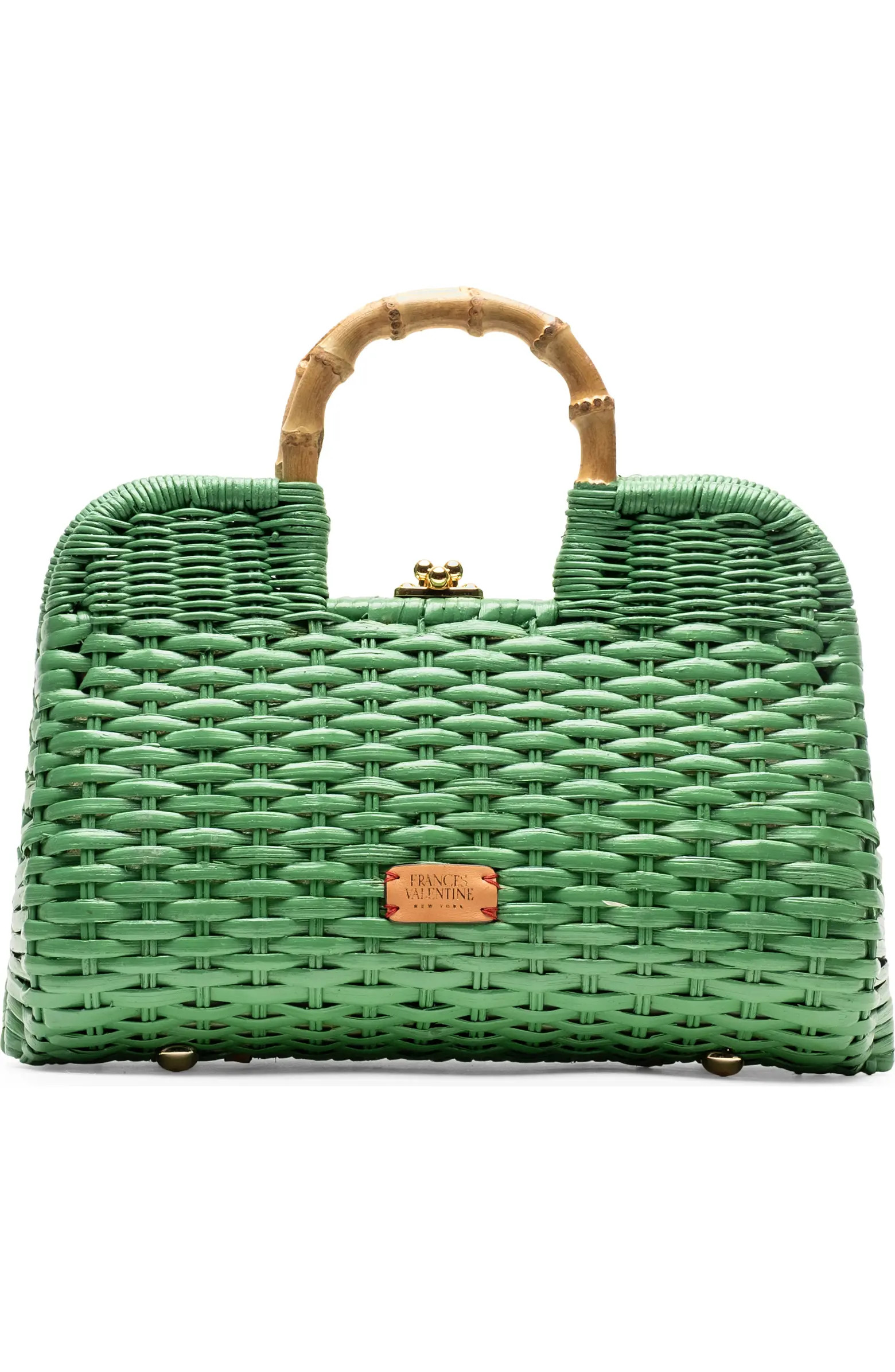 Buzzy Woven Wicker Top Handle Bag | Nordstrom