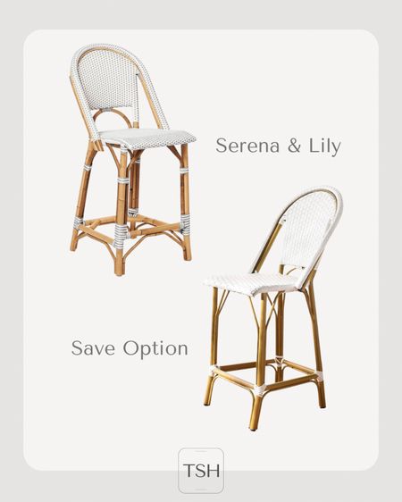 Serena and Lily Balboa counter stool and great dupe option  

#LTKhome #LTKsalealert #LTKFind